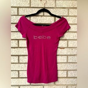 bebe Hot Pink Top